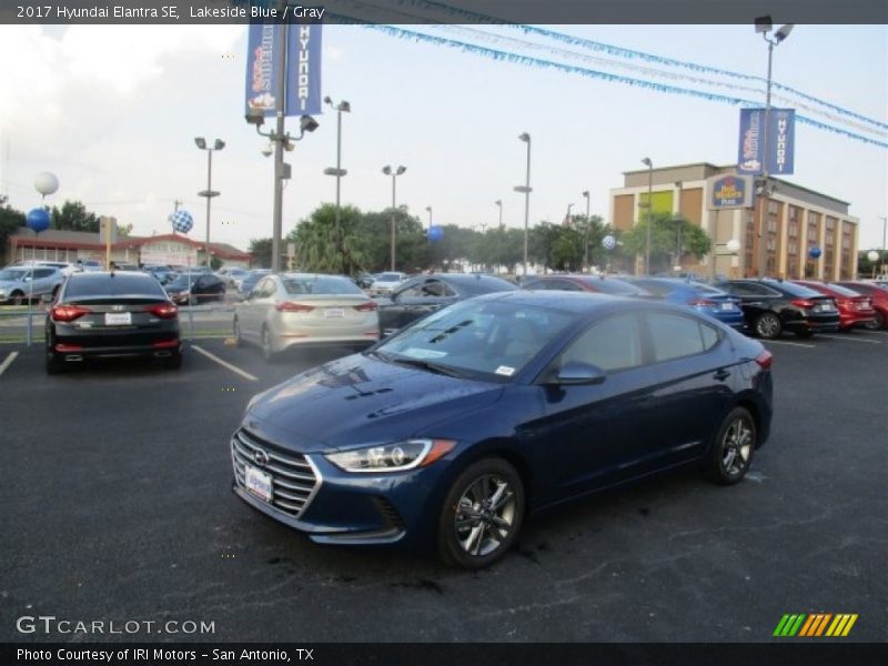 Lakeside Blue / Gray 2017 Hyundai Elantra SE