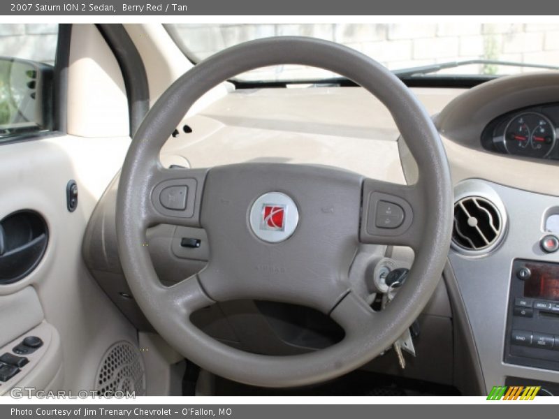 Berry Red / Tan 2007 Saturn ION 2 Sedan