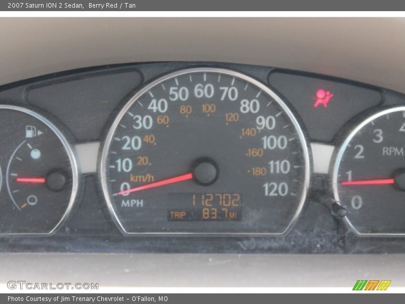 Berry Red / Tan 2007 Saturn ION 2 Sedan