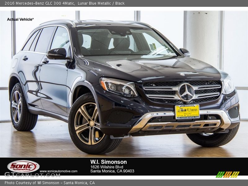 Lunar Blue Metallic / Black 2016 Mercedes-Benz GLC 300 4Matic