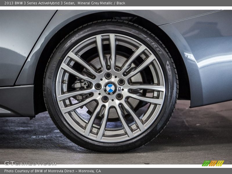 Mineral Grey Metallic / Black 2013 BMW 3 Series ActiveHybrid 3 Sedan