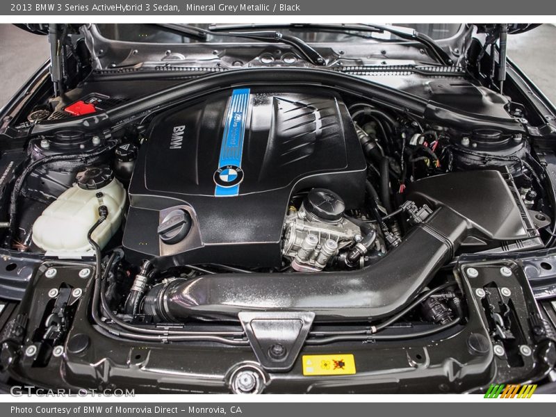 Mineral Grey Metallic / Black 2013 BMW 3 Series ActiveHybrid 3 Sedan