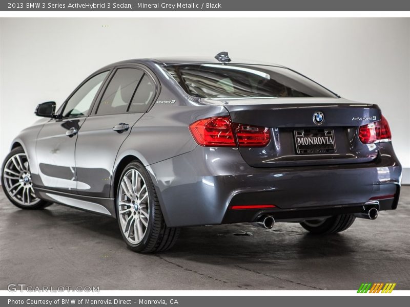 Mineral Grey Metallic / Black 2013 BMW 3 Series ActiveHybrid 3 Sedan
