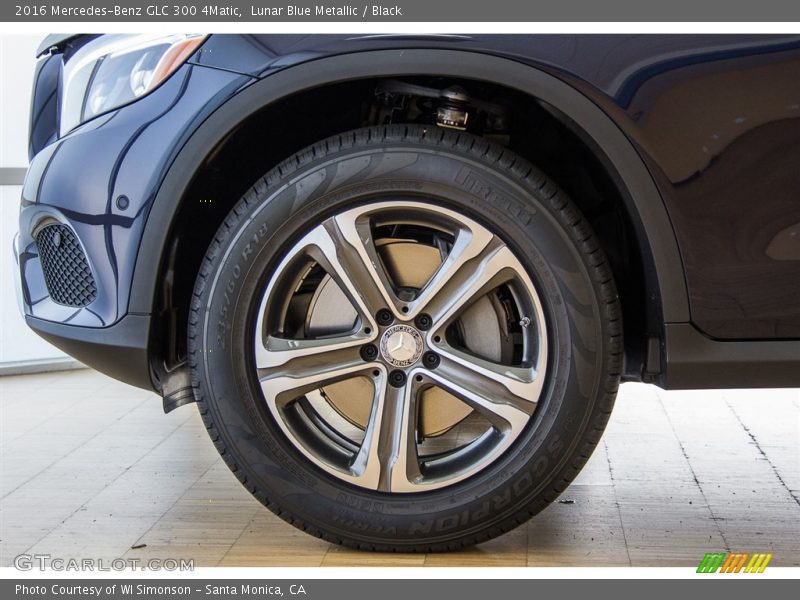 Lunar Blue Metallic / Black 2016 Mercedes-Benz GLC 300 4Matic