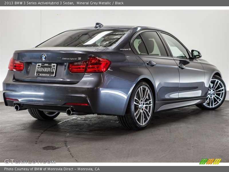 Mineral Grey Metallic / Black 2013 BMW 3 Series ActiveHybrid 3 Sedan