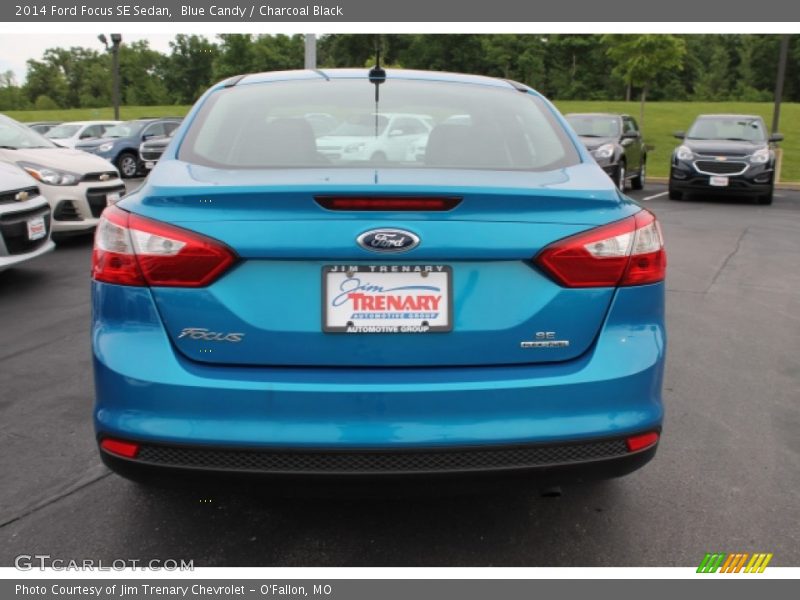 Blue Candy / Charcoal Black 2014 Ford Focus SE Sedan