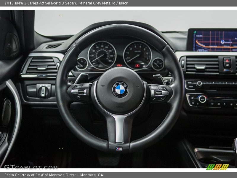 Mineral Grey Metallic / Black 2013 BMW 3 Series ActiveHybrid 3 Sedan