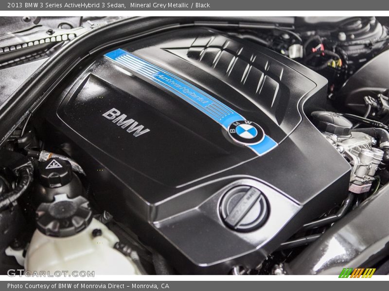 Mineral Grey Metallic / Black 2013 BMW 3 Series ActiveHybrid 3 Sedan