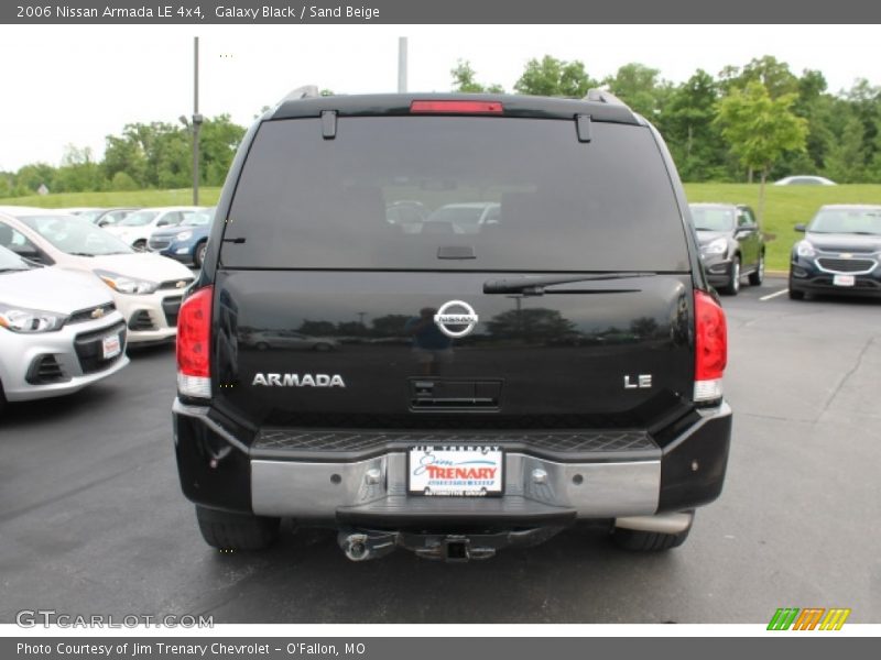 Galaxy Black / Sand Beige 2006 Nissan Armada LE 4x4