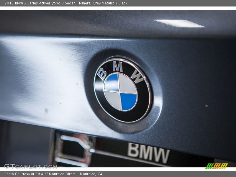 Mineral Grey Metallic / Black 2013 BMW 3 Series ActiveHybrid 3 Sedan