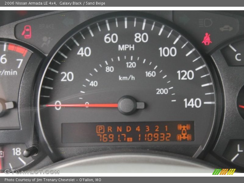 Galaxy Black / Sand Beige 2006 Nissan Armada LE 4x4