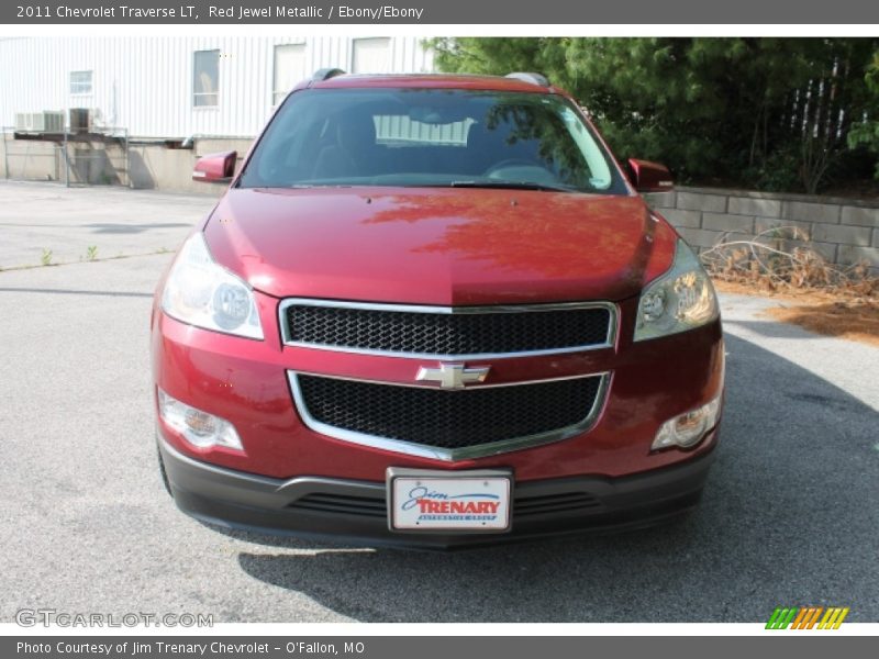Red Jewel Metallic / Ebony/Ebony 2011 Chevrolet Traverse LT