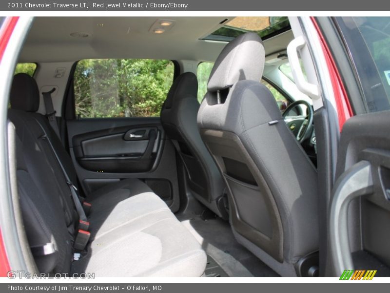 Red Jewel Metallic / Ebony/Ebony 2011 Chevrolet Traverse LT