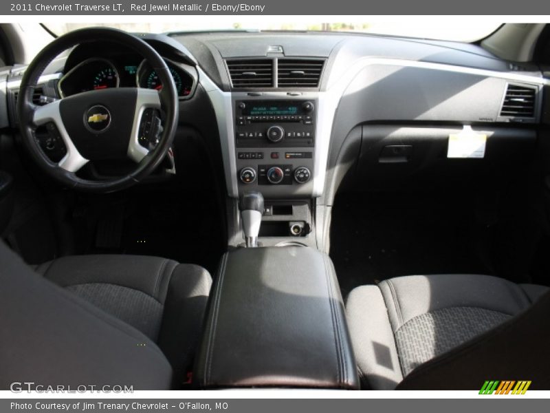 Red Jewel Metallic / Ebony/Ebony 2011 Chevrolet Traverse LT
