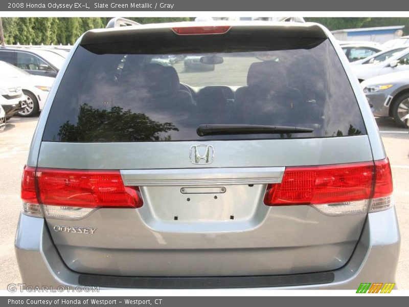 Slate Green Metallic / Gray 2008 Honda Odyssey EX-L