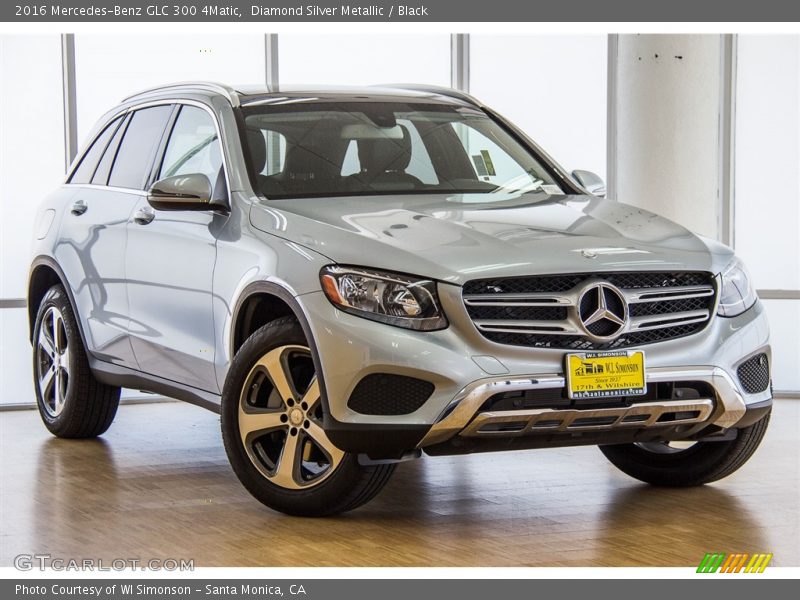 Diamond Silver Metallic / Black 2016 Mercedes-Benz GLC 300 4Matic