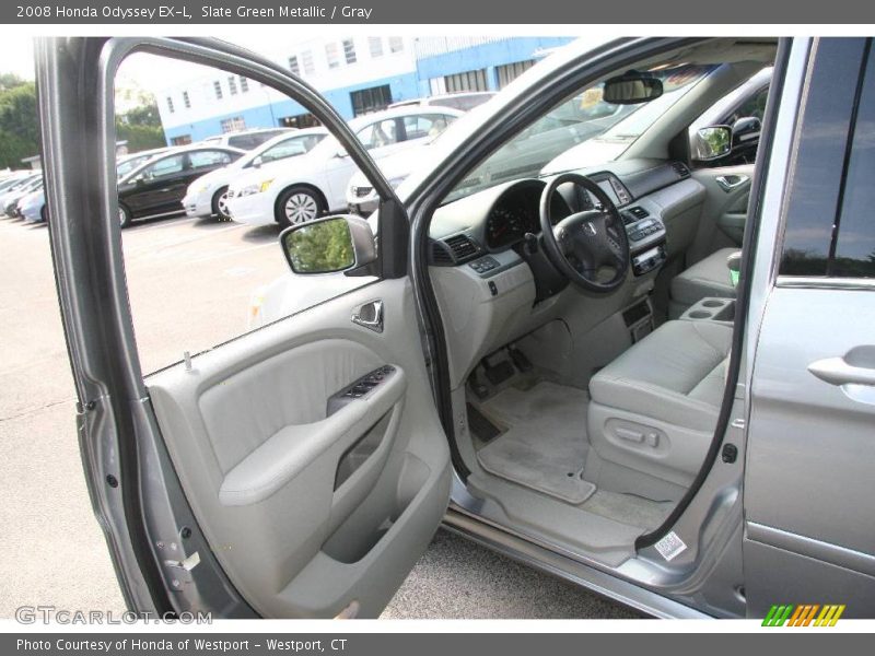 Slate Green Metallic / Gray 2008 Honda Odyssey EX-L