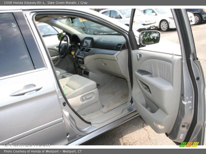 Slate Green Metallic / Gray 2008 Honda Odyssey EX-L