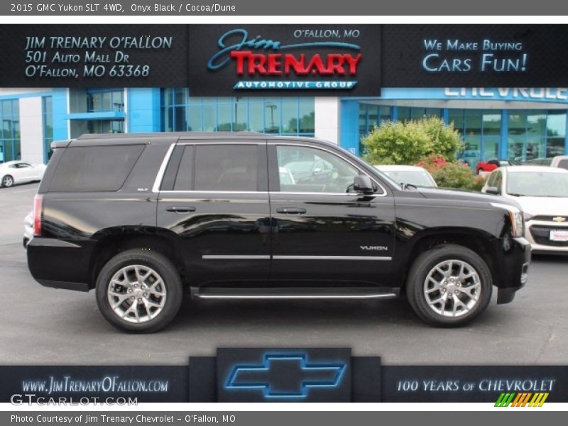 Onyx Black / Cocoa/Dune 2015 GMC Yukon SLT 4WD