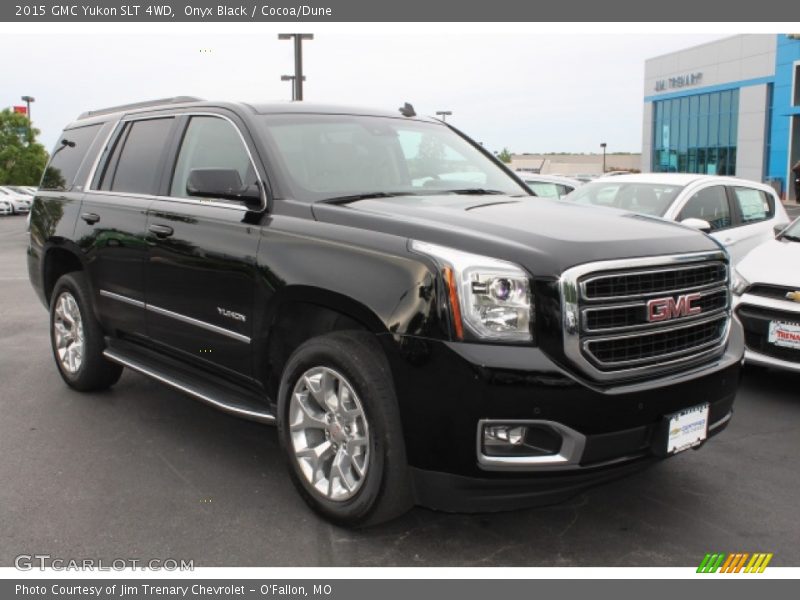 Onyx Black / Cocoa/Dune 2015 GMC Yukon SLT 4WD