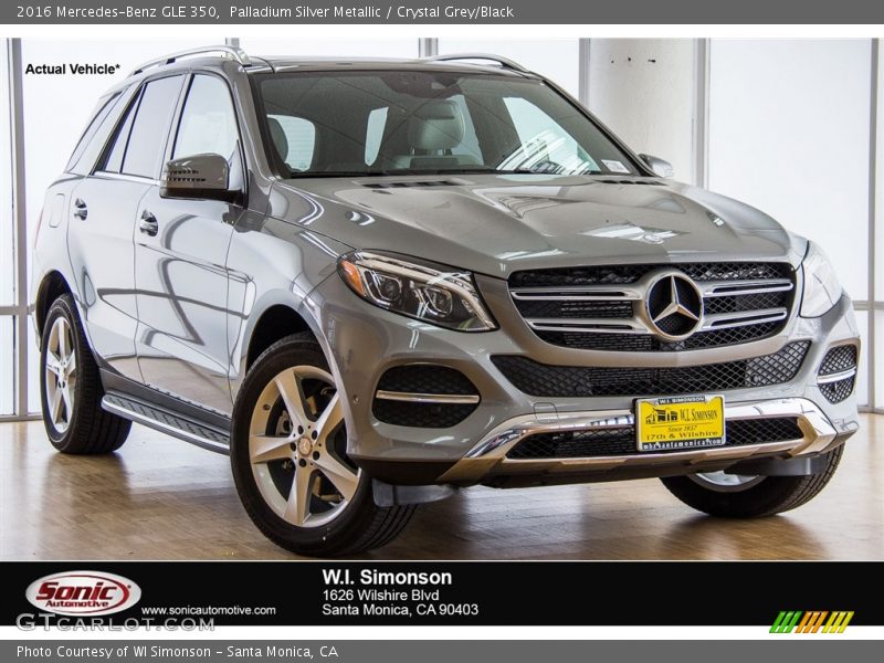 Palladium Silver Metallic / Crystal Grey/Black 2016 Mercedes-Benz GLE 350
