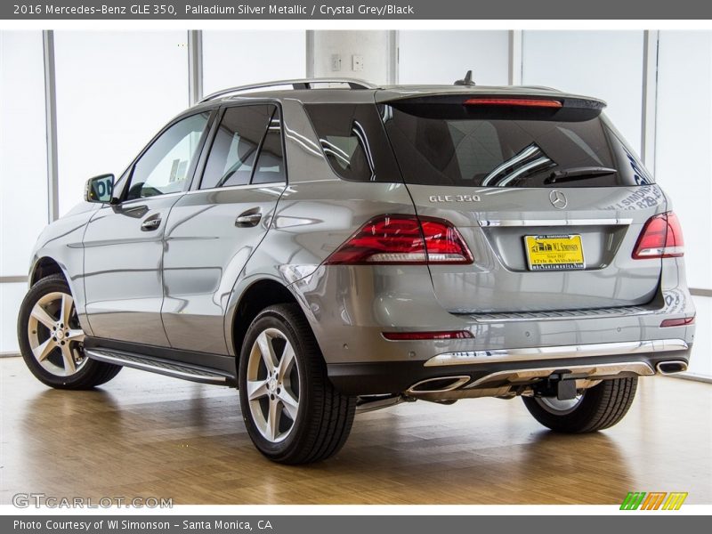 Palladium Silver Metallic / Crystal Grey/Black 2016 Mercedes-Benz GLE 350