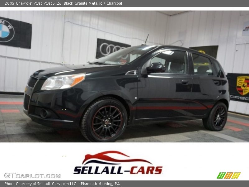 Black Granite Metallic / Charcoal 2009 Chevrolet Aveo Aveo5 LS