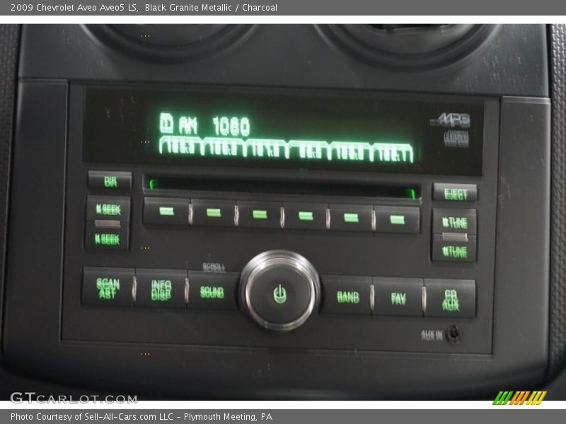 Black Granite Metallic / Charcoal 2009 Chevrolet Aveo Aveo5 LS