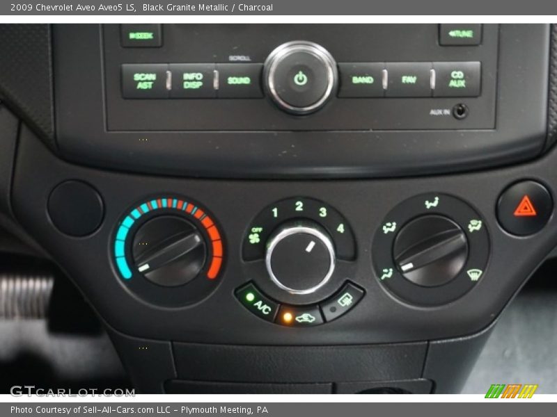 Black Granite Metallic / Charcoal 2009 Chevrolet Aveo Aveo5 LS