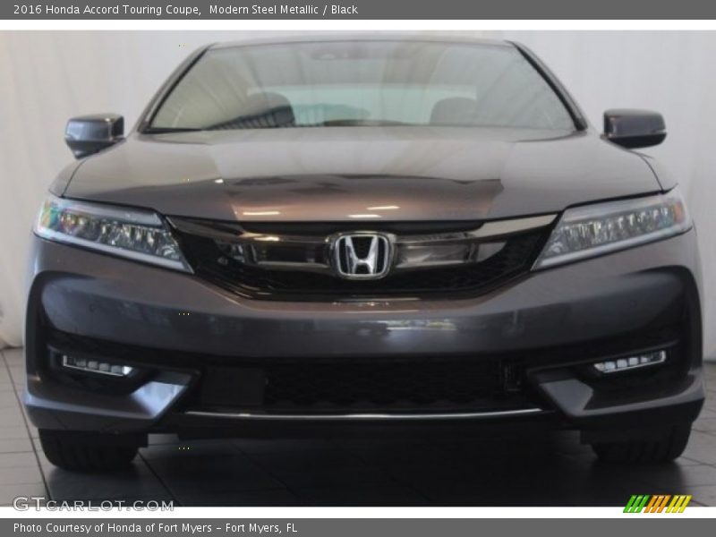 Modern Steel Metallic / Black 2016 Honda Accord Touring Coupe