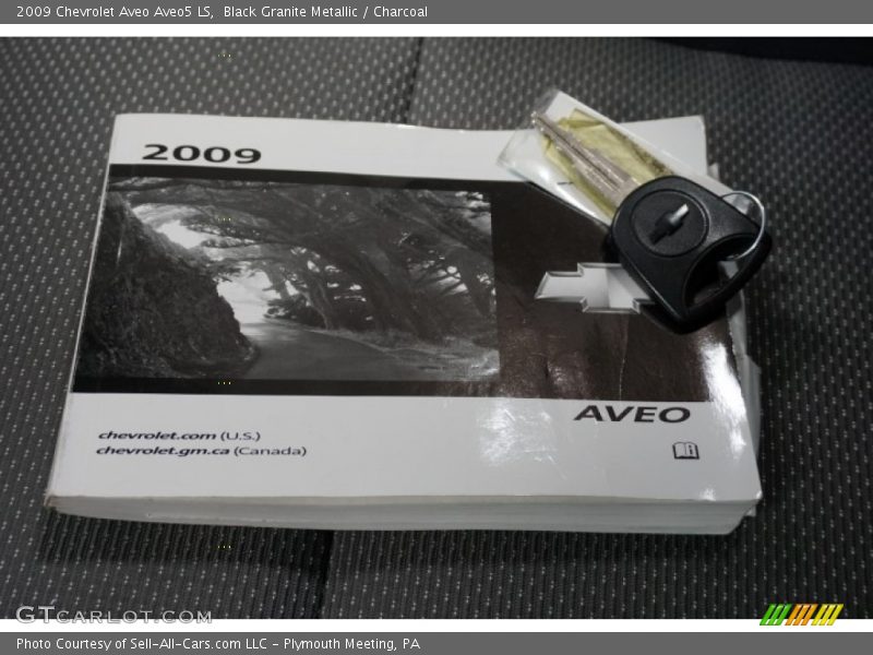 Black Granite Metallic / Charcoal 2009 Chevrolet Aveo Aveo5 LS