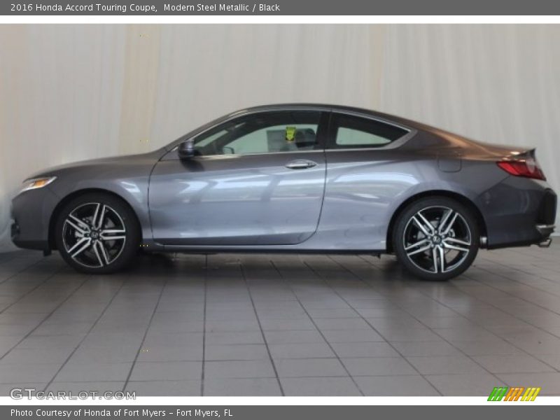 Modern Steel Metallic / Black 2016 Honda Accord Touring Coupe