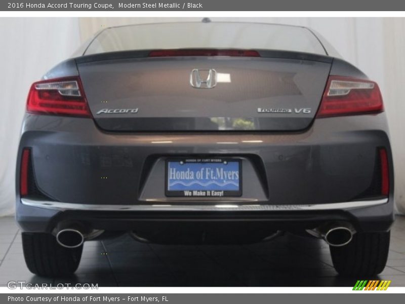 Modern Steel Metallic / Black 2016 Honda Accord Touring Coupe