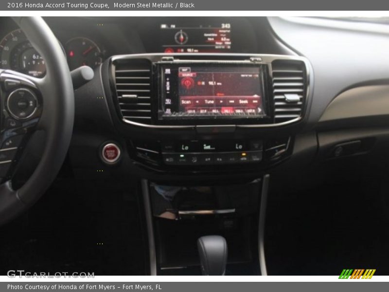 Modern Steel Metallic / Black 2016 Honda Accord Touring Coupe