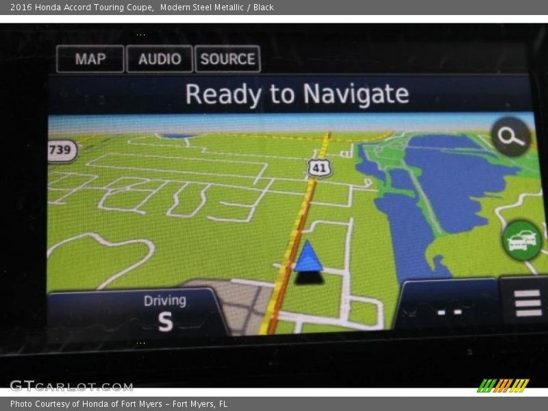 Modern Steel Metallic / Black 2016 Honda Accord Touring Coupe
