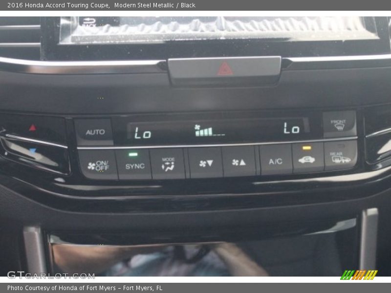Modern Steel Metallic / Black 2016 Honda Accord Touring Coupe