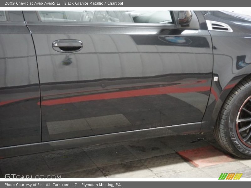 Black Granite Metallic / Charcoal 2009 Chevrolet Aveo Aveo5 LS
