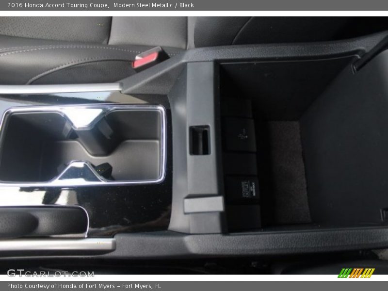 Modern Steel Metallic / Black 2016 Honda Accord Touring Coupe