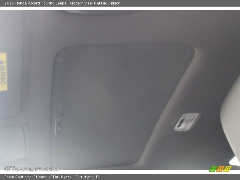 Modern Steel Metallic / Black 2016 Honda Accord Touring Coupe