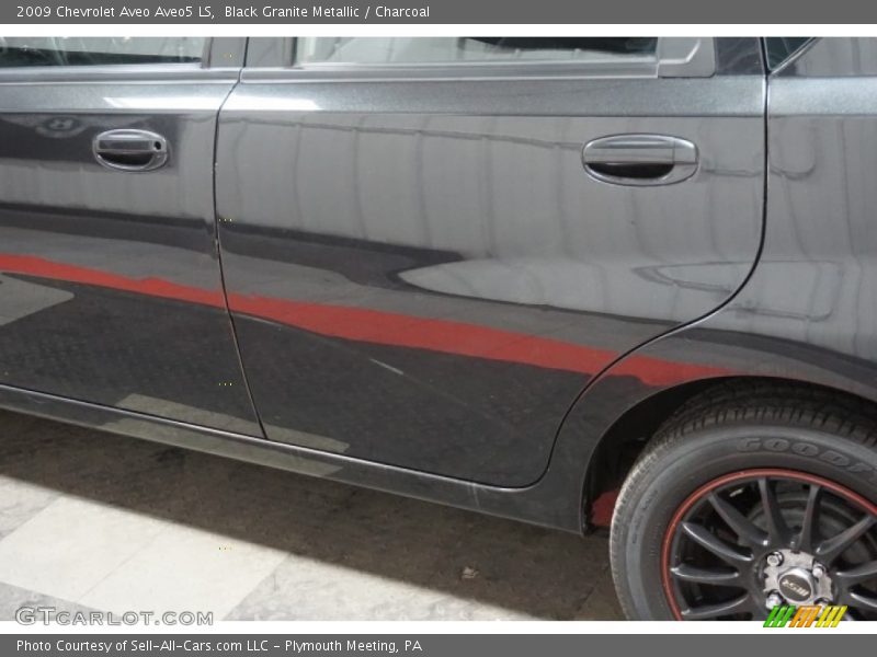 Black Granite Metallic / Charcoal 2009 Chevrolet Aveo Aveo5 LS