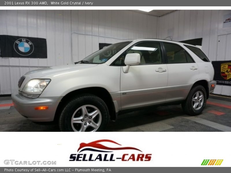 White Gold Crystal / Ivory 2001 Lexus RX 300 AWD