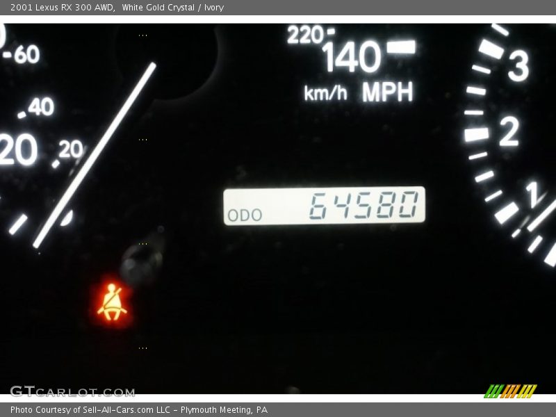 White Gold Crystal / Ivory 2001 Lexus RX 300 AWD