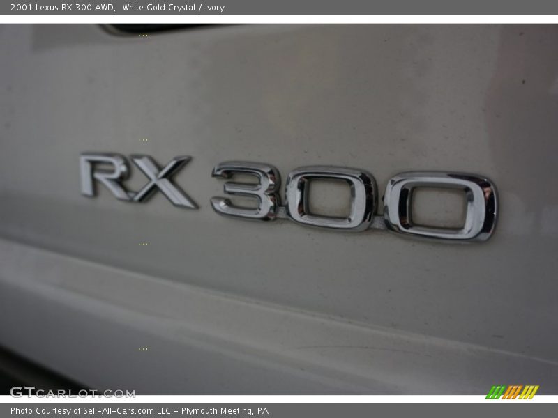 White Gold Crystal / Ivory 2001 Lexus RX 300 AWD