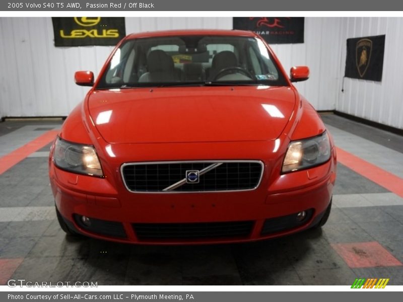 Passion Red / Off Black 2005 Volvo S40 T5 AWD