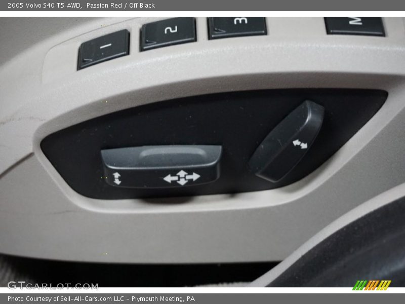 Passion Red / Off Black 2005 Volvo S40 T5 AWD