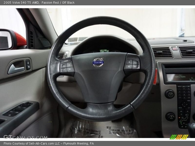 Passion Red / Off Black 2005 Volvo S40 T5 AWD