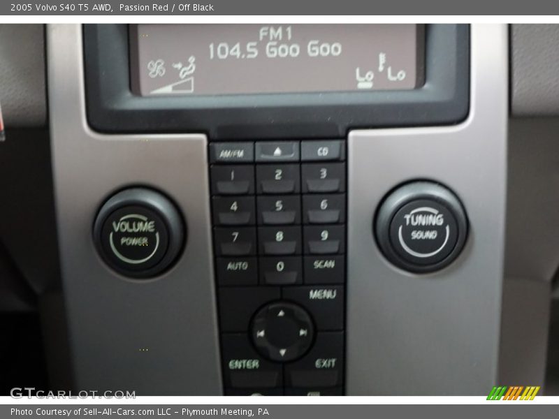 Passion Red / Off Black 2005 Volvo S40 T5 AWD