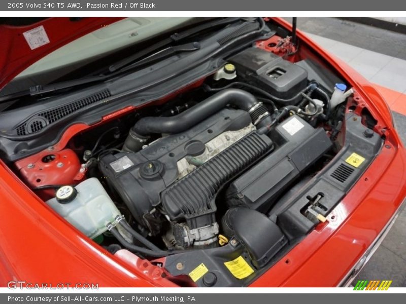 Passion Red / Off Black 2005 Volvo S40 T5 AWD