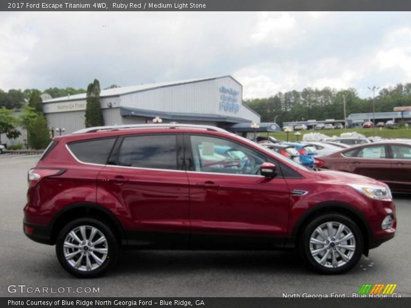 Ruby Red / Medium Light Stone 2017 Ford Escape Titanium 4WD