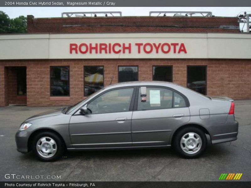 Magnesium Metallic / Gray 2004 Honda Civic Hybrid Sedan
